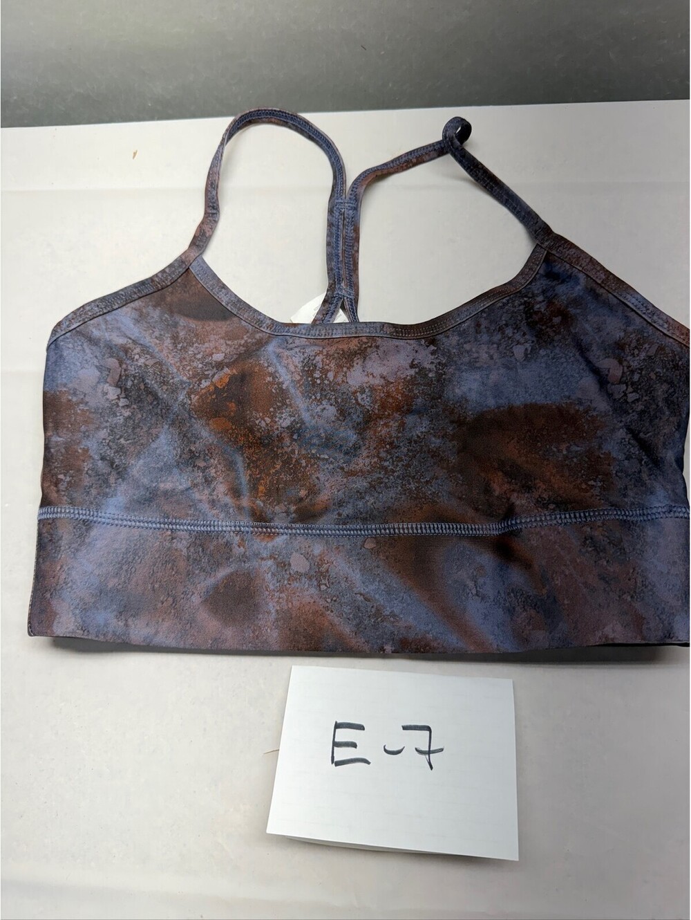 Fabletics Women's Racerback Sports Bra Abstract Print Size XS E-7